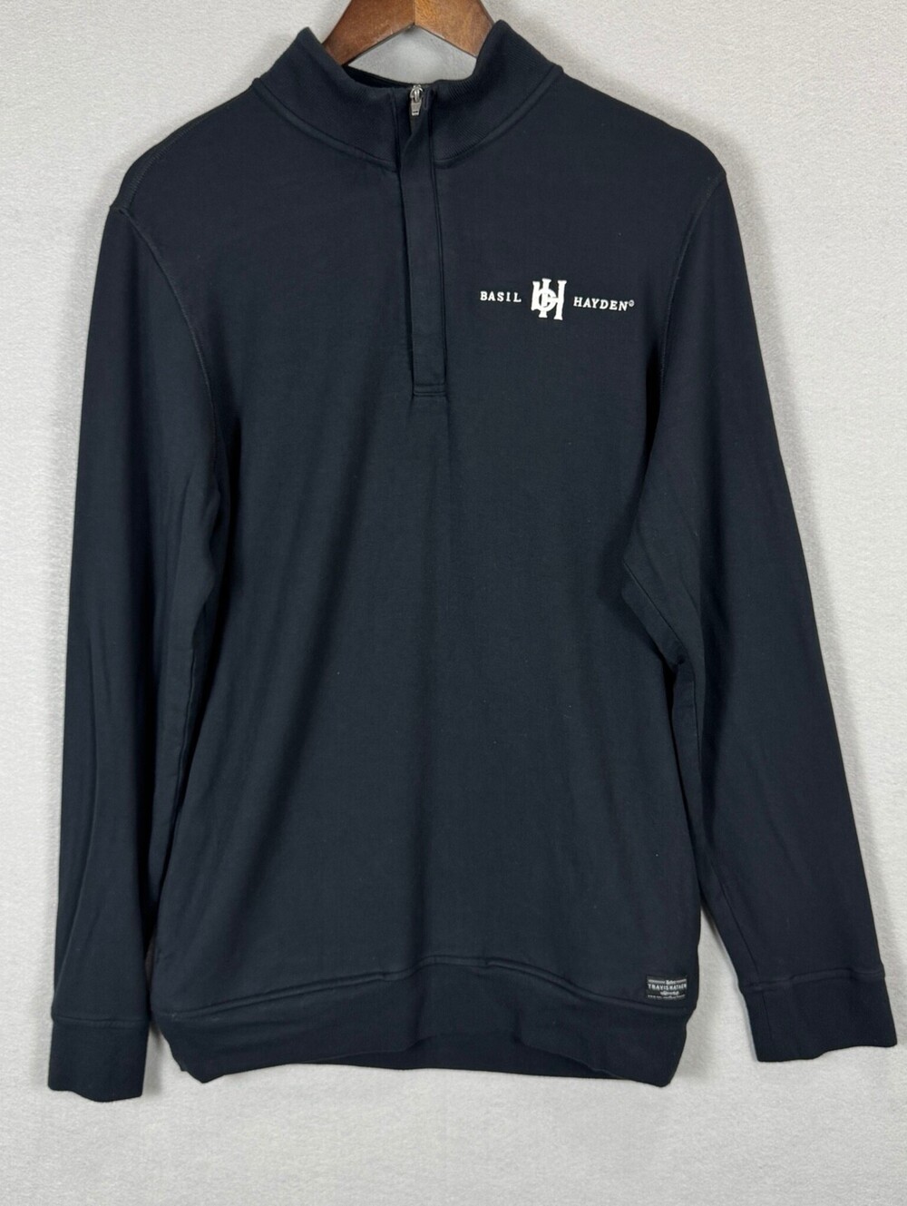 TravisMathew Basil Hayden 1/4 Zip Pullover Men’s M Black